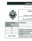 Aviso de pago de constancia de compatibilidad